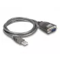 Adaptador de cabo DeLOCK 61400 USB A RS-232 preto