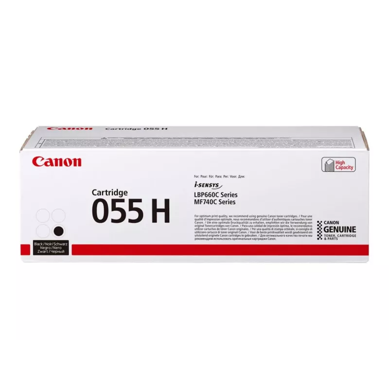 Cartucho de toner Canon 055H 1 unid. Original preto