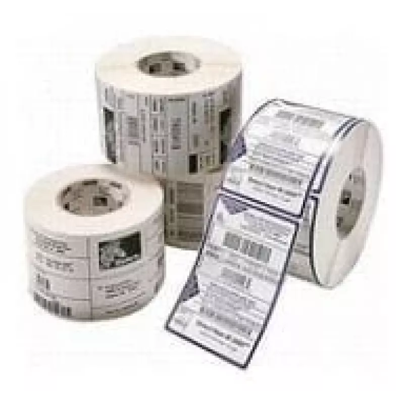 Etiqueta autoadesiva para impressora Zebra PolyE 3100T — polietileno, 7,6 cm × 2,5 cm, branca, 5180 etiquetas por rolo