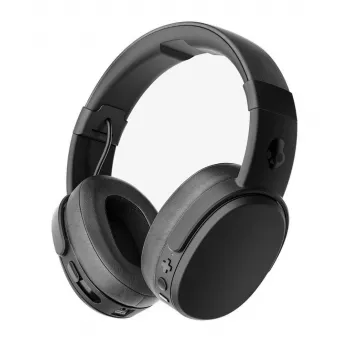 Headset Skullcandy Crusher Wireless — preto, binaural, circum-aural, Bluetooth e 3,5 mm, dobrável, bateria de 40 h