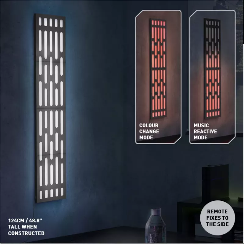 Aplique de parede Paladone PP13141SW LED design Star Wars, aplique de parede LED
