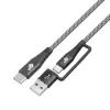 Cabo USB-A para C TB AKTBXKUCTOA120B 1,2 m, preto