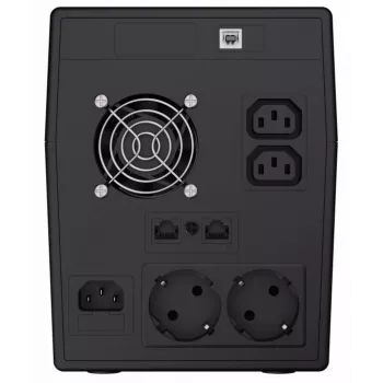 Fonte de alimentação ininterrupta Green Cell UPS09 — Line-Interactive 3 kVA / 1400 W, 230 V, LCD, torre, 5 tomadas Type-F