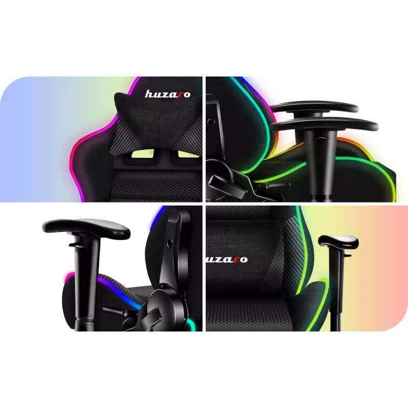 CADEIRA GAMING PARA CRIANÇAS HUZARO RANGER 6.0 RGB MESH