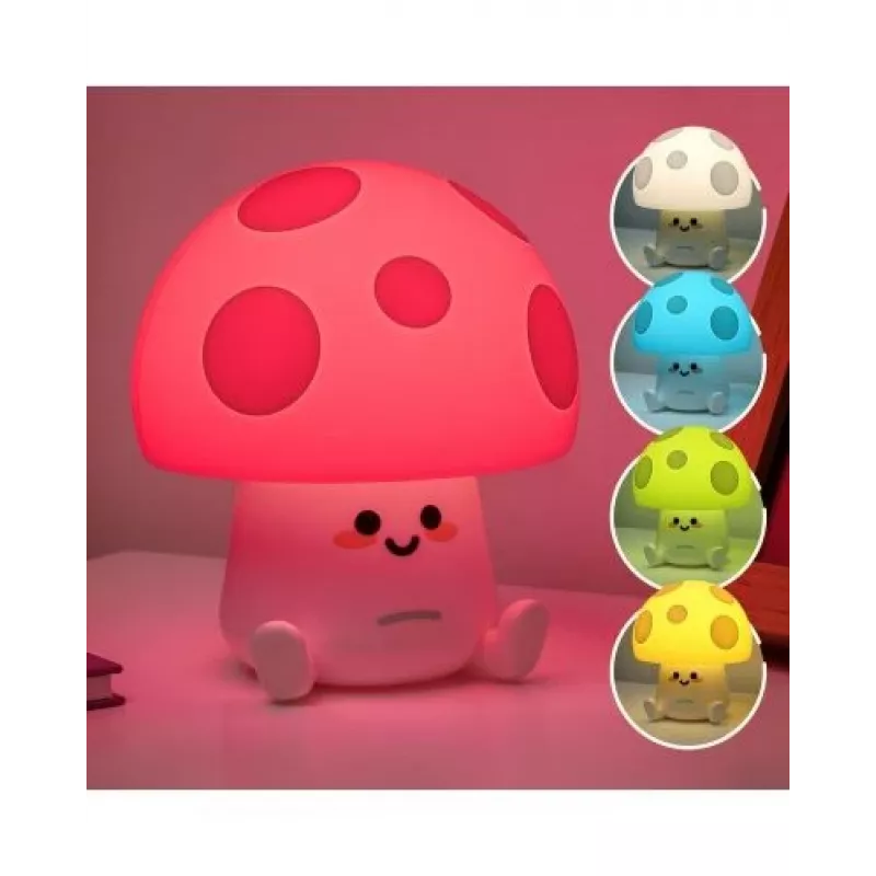Candeeiro de mesa Paladone Fun Guy Mushroom Light – candeeiro de cabeceira LED em forma de cogumelo