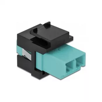 Módulo Keystone LC Duplex conector fêmea para conector fêmea LC Duplex DeLOCK