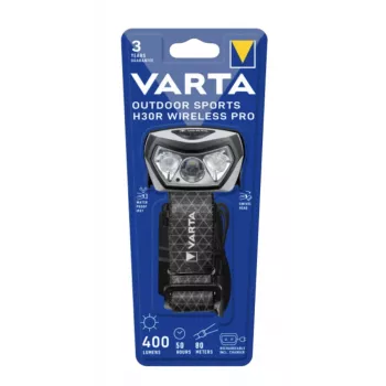 Lanterna frontal Varta Outdoor Sports H30R Wireless Pro 400 lm IPX7