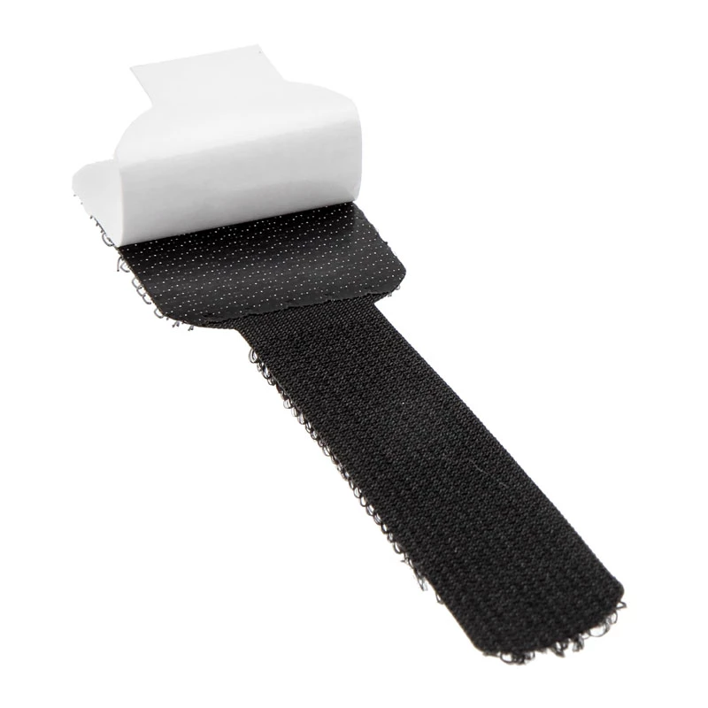 Suporte de parede para cabos em velcro LABEL THE CABLE PRO, conjunto de 50 unid. - preto