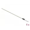 Delock 86781 Cotonetes de limpeza para fibra ótica, 15 cm, branco, 5 unid.