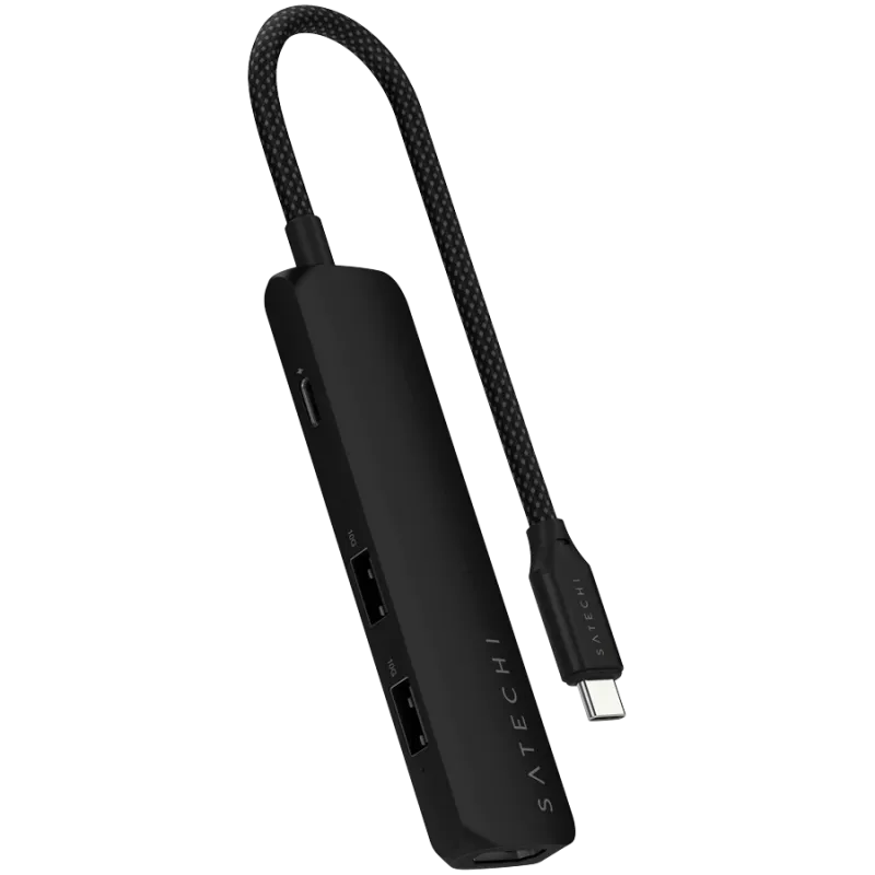 Hub de interface Satechi ST-P4SK USB Type-C 10000 Mbit/s preto