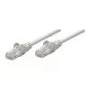 Cabo de rede patch Intellinet, Cat6A, 50 m, cinzento, cobre, S/FTP, LSOH/LSZH, PVC, RJ45, contactos banhados a ouro, proteção da patilha, bainha de proteção contra dobras, garantia vitalícia