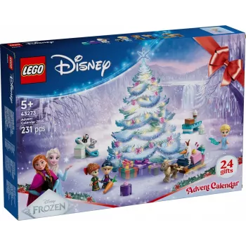 Brinquedo de construção LEGO Disney Frozen Calendário do Advento 2025 Conjunto 43273 — 231 peças, 4 minifiguras, idade 5+