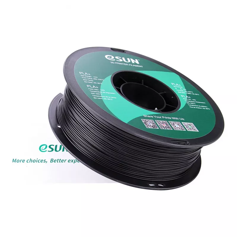 PLA+ 1,75 mm preto 1 kg