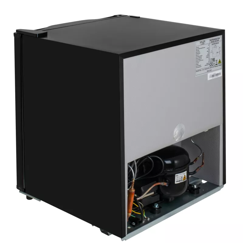 Adler frigorífico | AD 8096 | Classe de eficiência energética E | Independente | Despensa | Altura 49,5 cm | Capacidade líquida do frigorífico 45 L | 39 dB | Preto