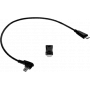 Cabo de dados USB No name microUSB para microUSB e Lightning, preto, modelo 0-07-0258-0.08_LF