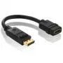 Purelink PureInstall PI155 - Adaptador de vídeo/áudio - DisplayPort / HDMI - 28 AWG - DisplayPort (M) - HDMI, 19 pinos (F) - 10 cm - Blindado - Preto (PI155)