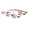DeLOCK - Cabo SAS interno (Serial Attached SCSI) - 4-Lane - 36 pinos 4i Mini MultiLane - Alimentação interna, 4 pinos, SAS interno, 29 pinos (SFF-8482) - 50 cm (83059)