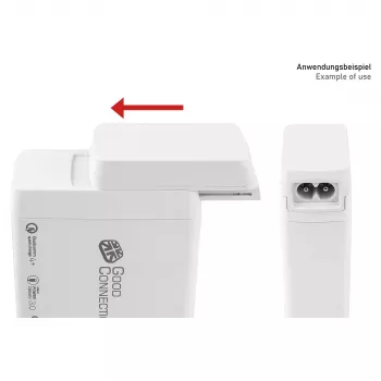 Adaptador de cabo de alimentação para carregadores Good Connections (PCA-WxxxW), branco (PCA-W008W)