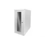 Caixa de computador Digitus com porta de vidro, com rodas, com fechadura, com ranhuras de ventilação