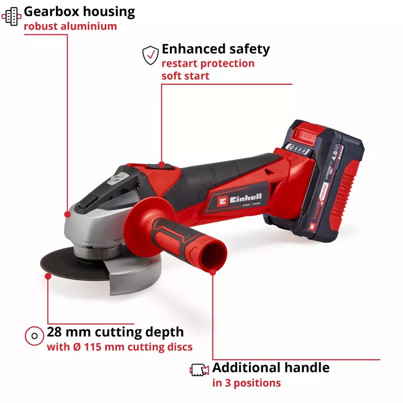 Rebarbadora EINHELL TC-AG 18/115 Li 4Ah