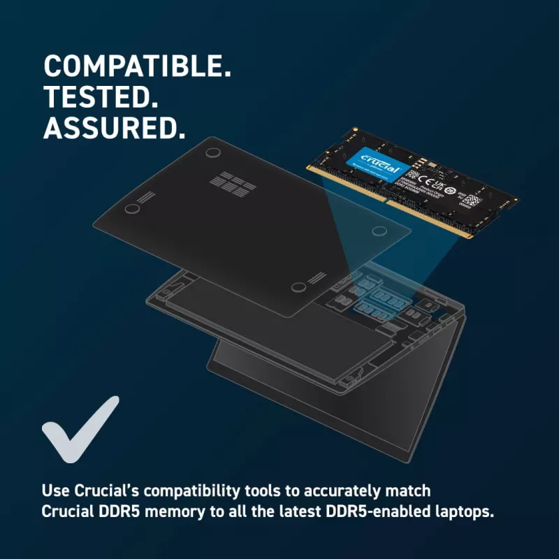 Módulo de memória Crucial CT2K32G56C46S5 64 GB 2 x 32 GB DDR5 5600 MHz
