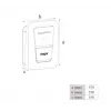 Posto de carregamento de VE de parede Hager witty one 11 kW de 3 fases com ficha Tipo 2, RFID, Bluetooth, cabo de 4,5 m, IP55, IK10