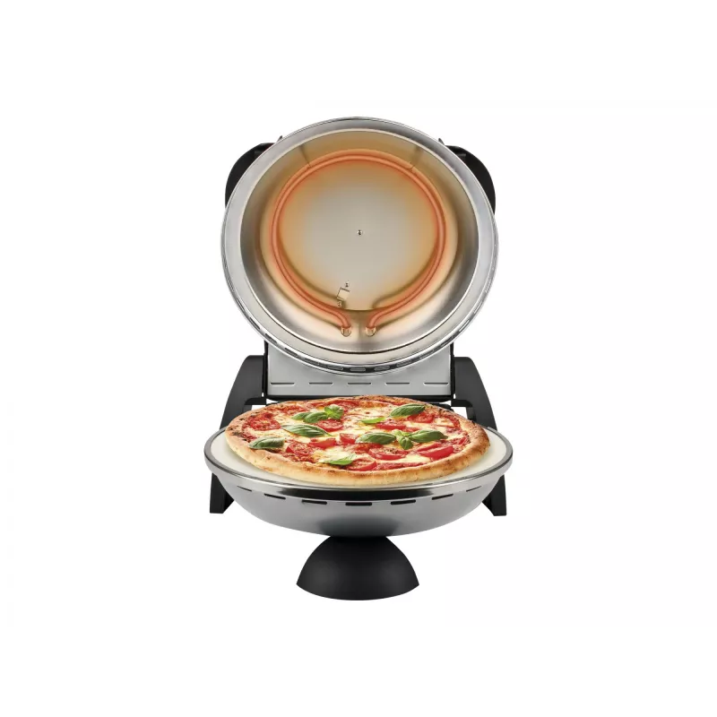 Máquina de pizza G3FERRARI Delizia 1200 W, superfície de pedra, máx. 400 °C, pizza 31 cm, temporizador, termostato