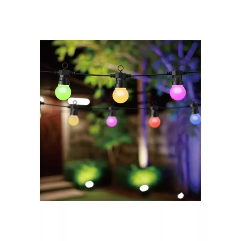 WOOX R5195 Fita de luz decorativa inteligente 9m RGB+CCT, Google Assistant e Amazon Alexa, IP65