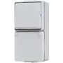 JUNG 676 W - Interruptor de tecla - branco - 250 V - 10 A - 70 mm - 47 mm