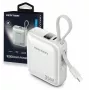 Vention FHEN0 Power bank, 10000 mAh, 35 W, cabo USB-C integrado, bege