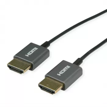 Cabo coaxial HDMI ROLINE ultrafino 8K60 ST/ST - Cabo - Digital/Visualização/Vídeo (11.04.5937)