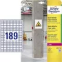 Etiquetas de papel Avery Zweckform de forte aderência, 24,5x10 mm branco, também para superfícies difíceis, para interior - 1 unid. (L7871-20)