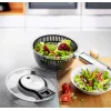 Centrifugadora de salada GEFU Speedwing 28150 — taça transparente 5 L, funcionamento por botão, caixa de plástico