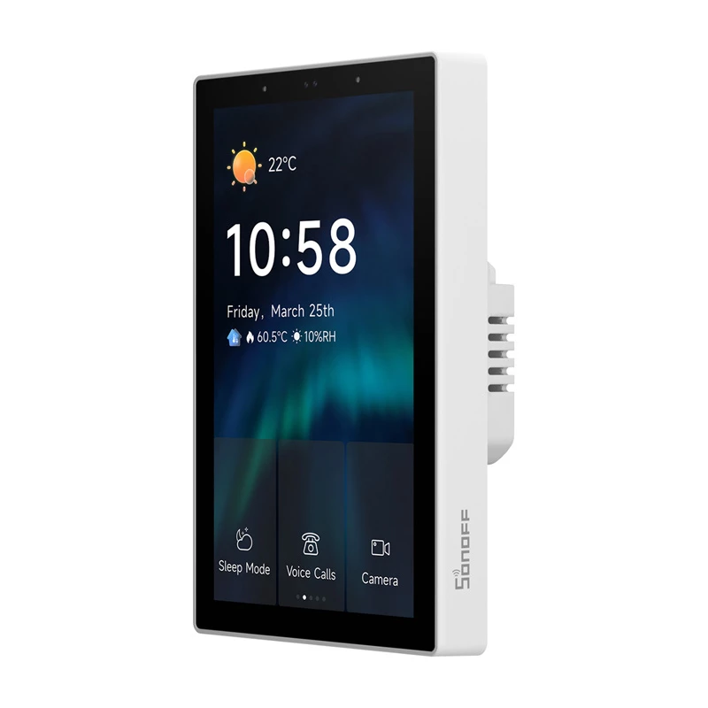 Painel de controlo inteligente Sonoff NSPanel Pro – Wi-Fi, Bluetooth, Zigbee, interface smart home de parede