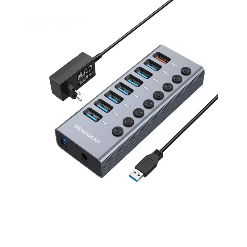 Hub USB GRAUGEAR G-HUB71-A