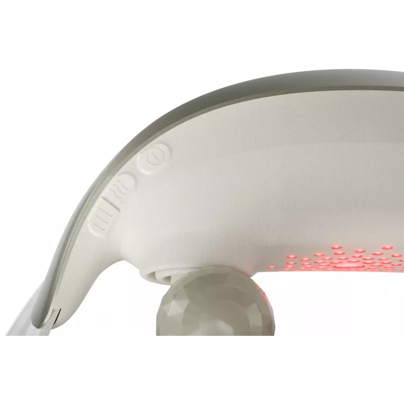 SKG H7 Ultra – cabeças de massagem cinzentas, massagem combinada, massagem por compressão, massagem por amassamento, massagem por vibração, pescoço, ombros, cinzento, plástico, botões, bateria
