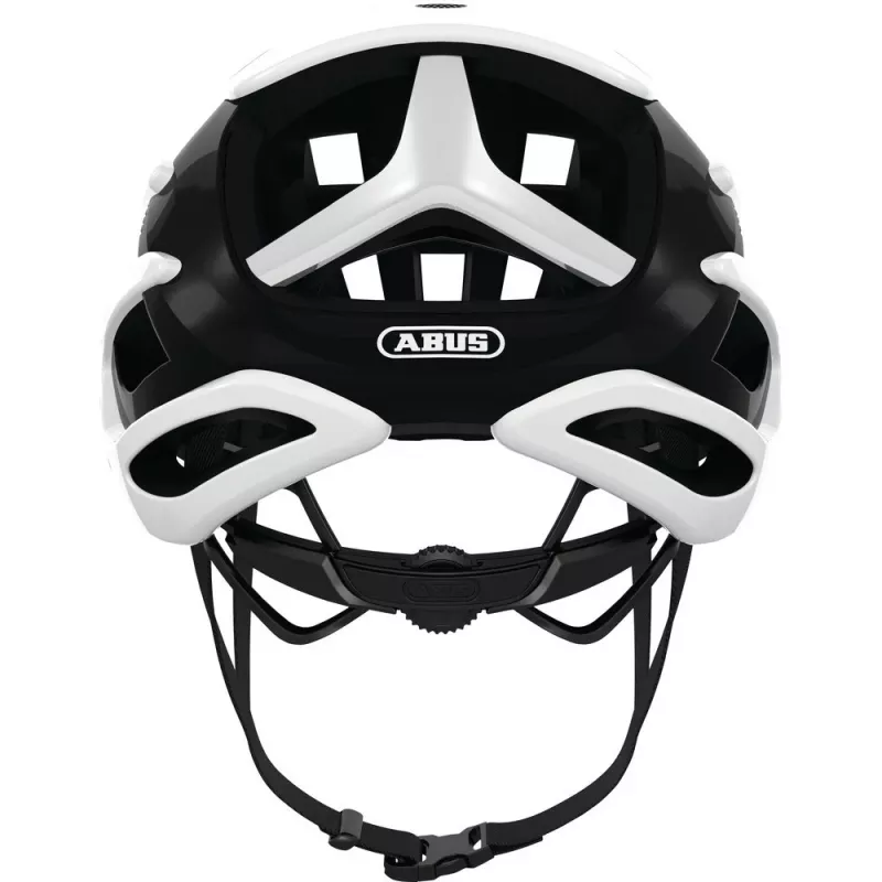 Capacete de meia casca ABUS AirBreaker preto branco construção In-Mold