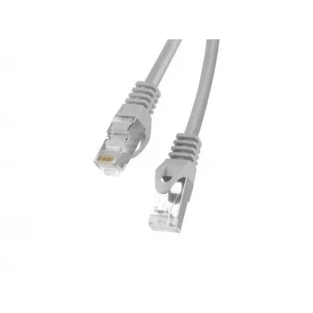 Cabo de rede LANBERG PCF6-10CC-0100-S Cat6 F/UTP RJ-45 para RJ-45 1 m cinzento