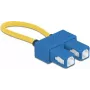 Adaptador de loopback de fibra ótica DeLOCK 86920 SC UPC monomodo azul