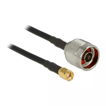 Cabo coaxial DeLOCK 89466 10 m conector macho N conector macho SMA preto