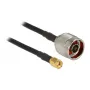 Cabo coaxial DeLOCK 89466 10 m conector macho N conector macho SMA preto