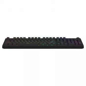 Teclado gaming mecânico SAVIO STYX Outemu Blue Hot-Swap RGB USB QWERTY US International Preto 104 teclas Full-Size