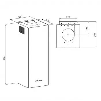 Exaustor MAAN Ponza W 830 branco