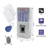 Fechadura de código com impressão digital e RFID QOLTEC 52447 com proteção IP68