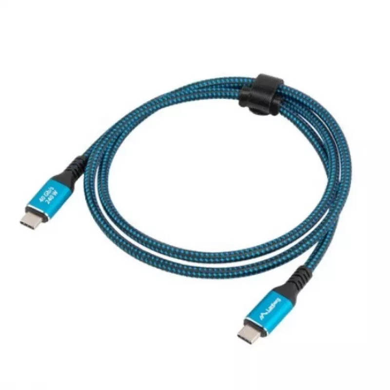 Cabo USB-C para USB-C LANBERG CA-CMCM-45CU-0020-BK, 240 W PD, 8K@60Hz, 2,0 m