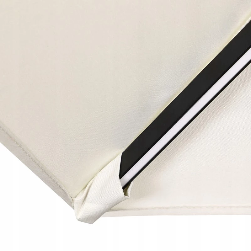 Guarda-sol Extralink L-0713 3 m de diâmetro, toldo bege, Modelo BLACK FOREST