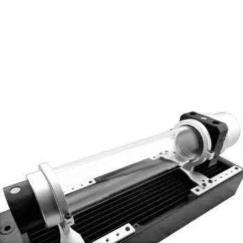 Depósito Singularity Protium 250 mm Acetal – depósito de líquido refrigerante inline para circuitos de refrigeração líquida personalizados