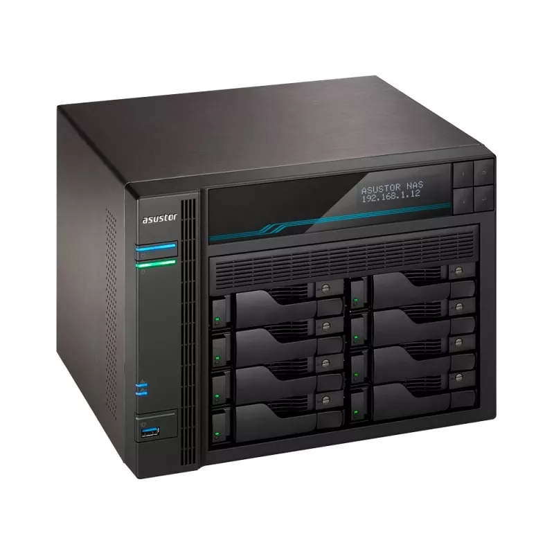 Asustor Lockerstor 10 AS6510T NAS Torre Intel Atom® C3538 8 GB DDR4 0 TB ADM Preto