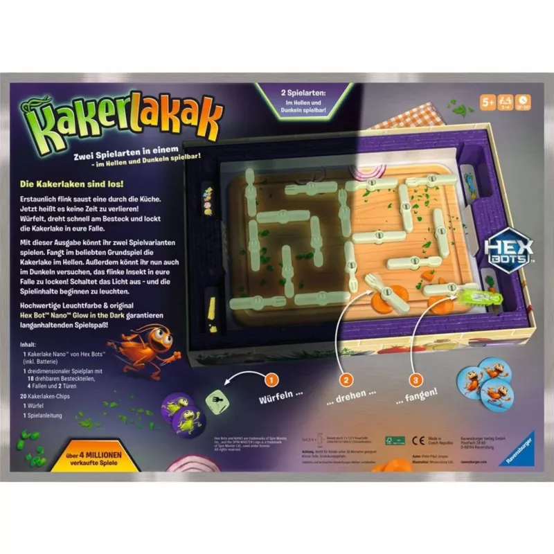 Kakerlakak Glow in the Dark, jogo de tabuleiro