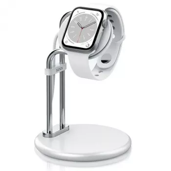 Suporte de carregamento para Apple Watch SAW-300 indutivo prateado
